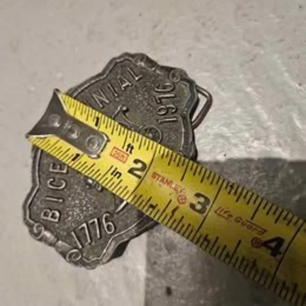 Bicentennial Railroad Metal Belt Buckle 1776 - 1976